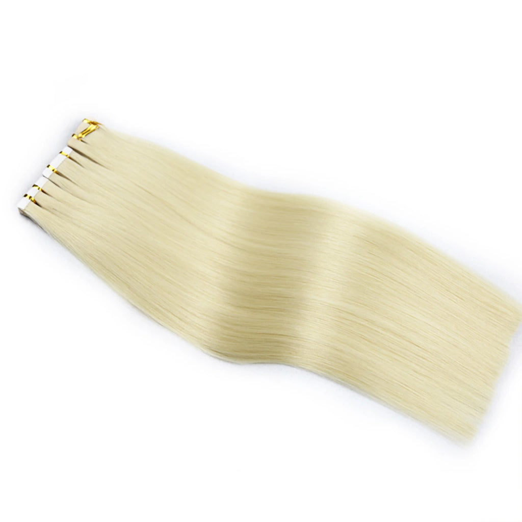 #60 Platinum Blonde Tape-in Hair Extension