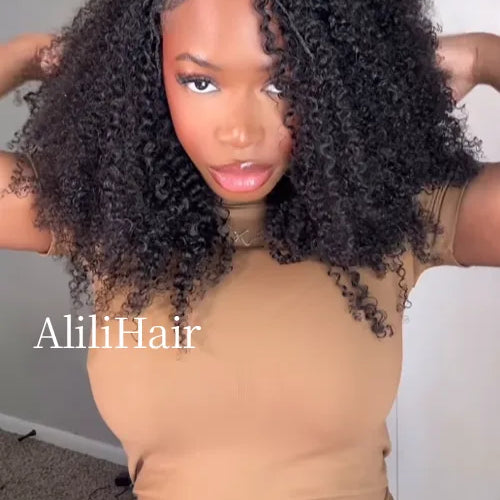 Afro Kinky Curly Human Crochet Hair