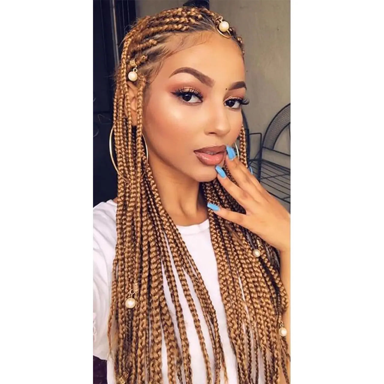 Bulk human hair piano color deep wave wear effect