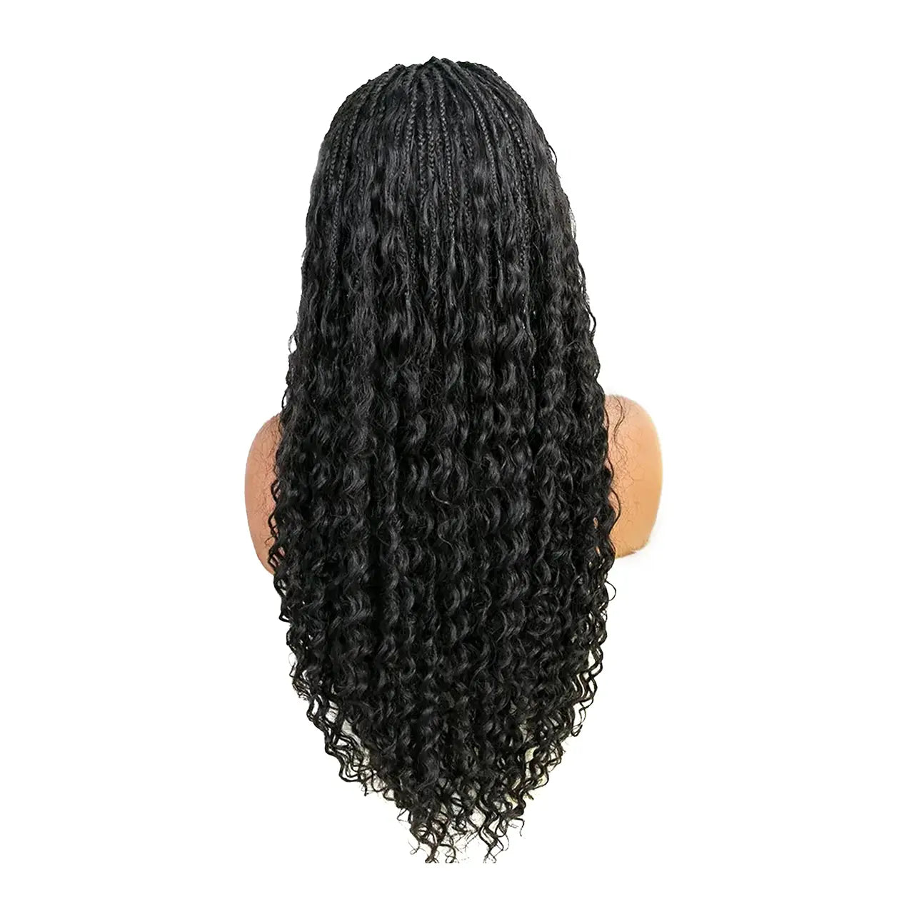 Cornrows Knotless Boho Box Braid Wig for black women