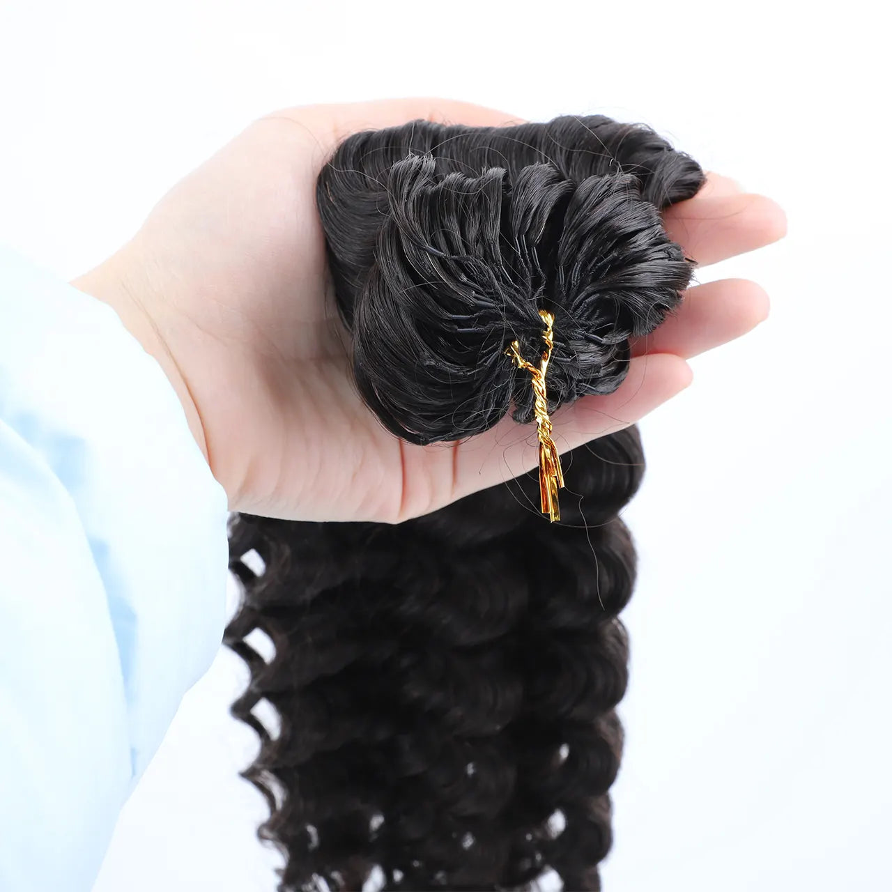 Crochet hair extensions deep wave human hair details