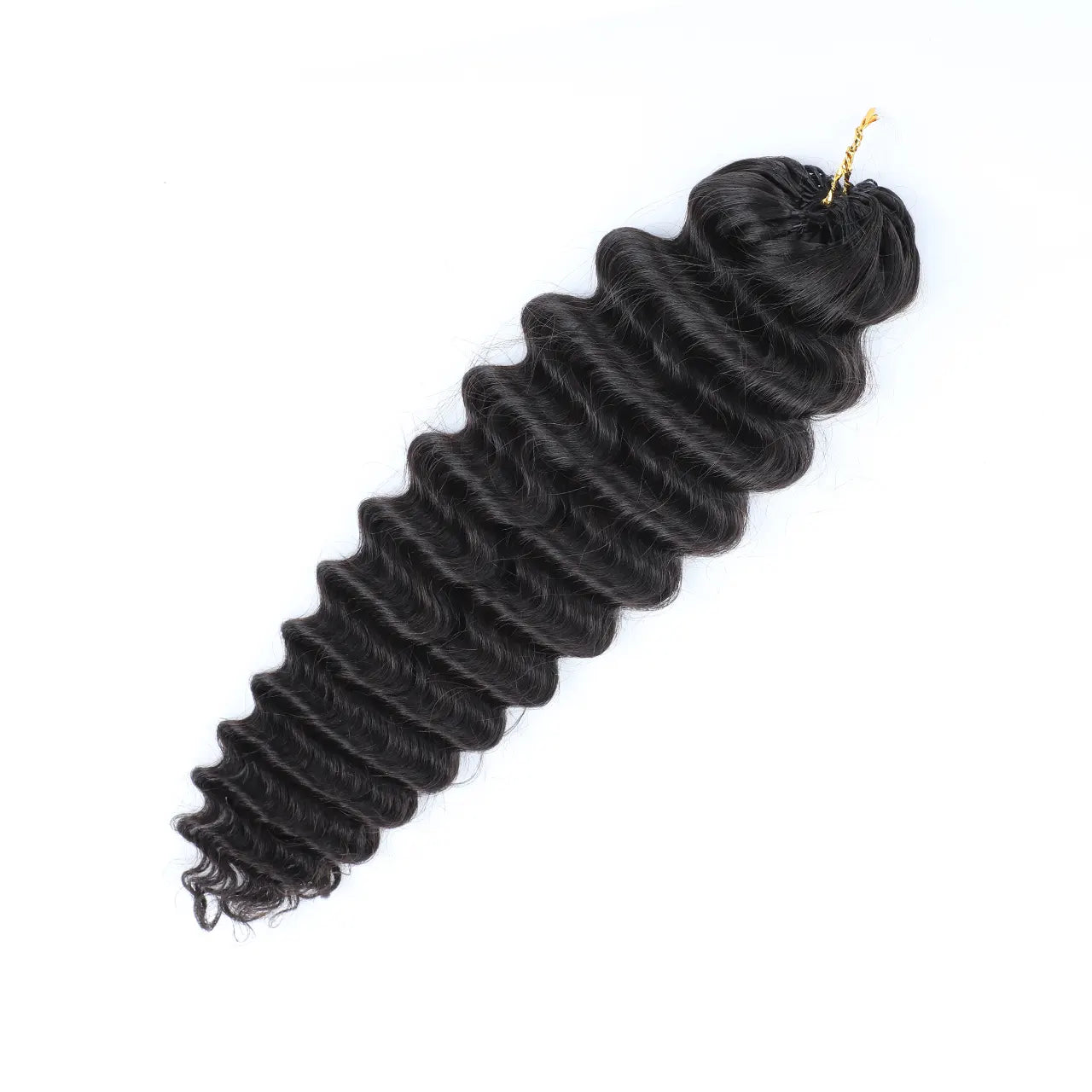 Knotless pre separated crochet hair extensions human hair deep wave