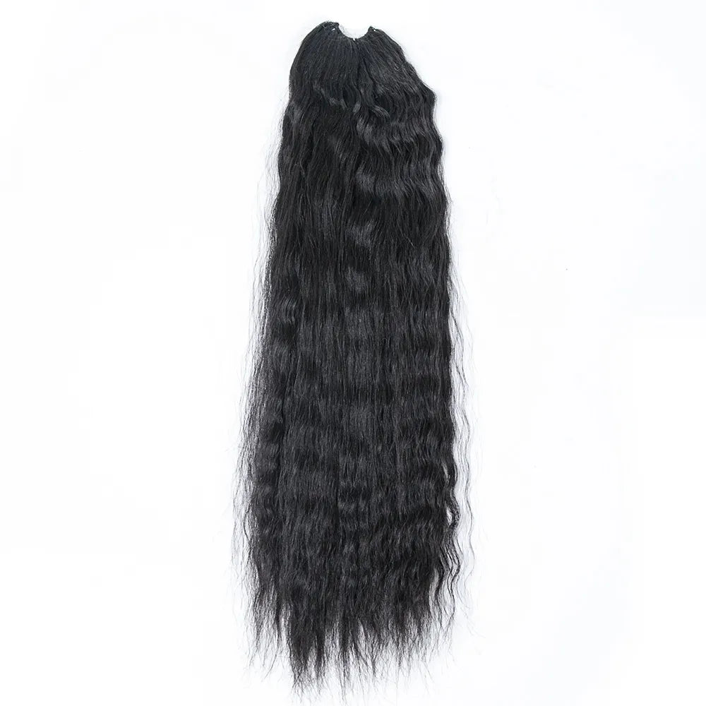Wet and wavy human hair crochet hair extensions