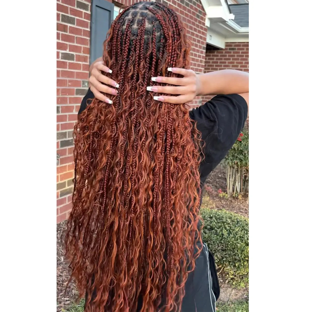 350-inger deep wave curly human braiding hair