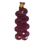 99J burgundy red bulk human hair for braiding body wave