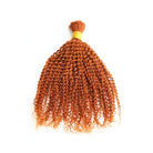 Boho braids kinky curly human braiding hair bulk ginger