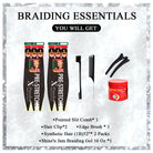 Braiding essentials 5 piece set bulk hair pack for boho locs and boho braids