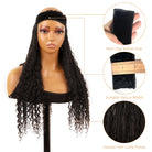 Braids headband wig human hair for black women overall details