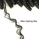 Bulk braiding human hair twists after getting wet