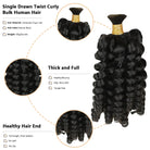 Bulk braiding human hair twists for curly hair black healthy hair ends