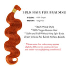 Bulk hair for boho knotless braids ginger body wave