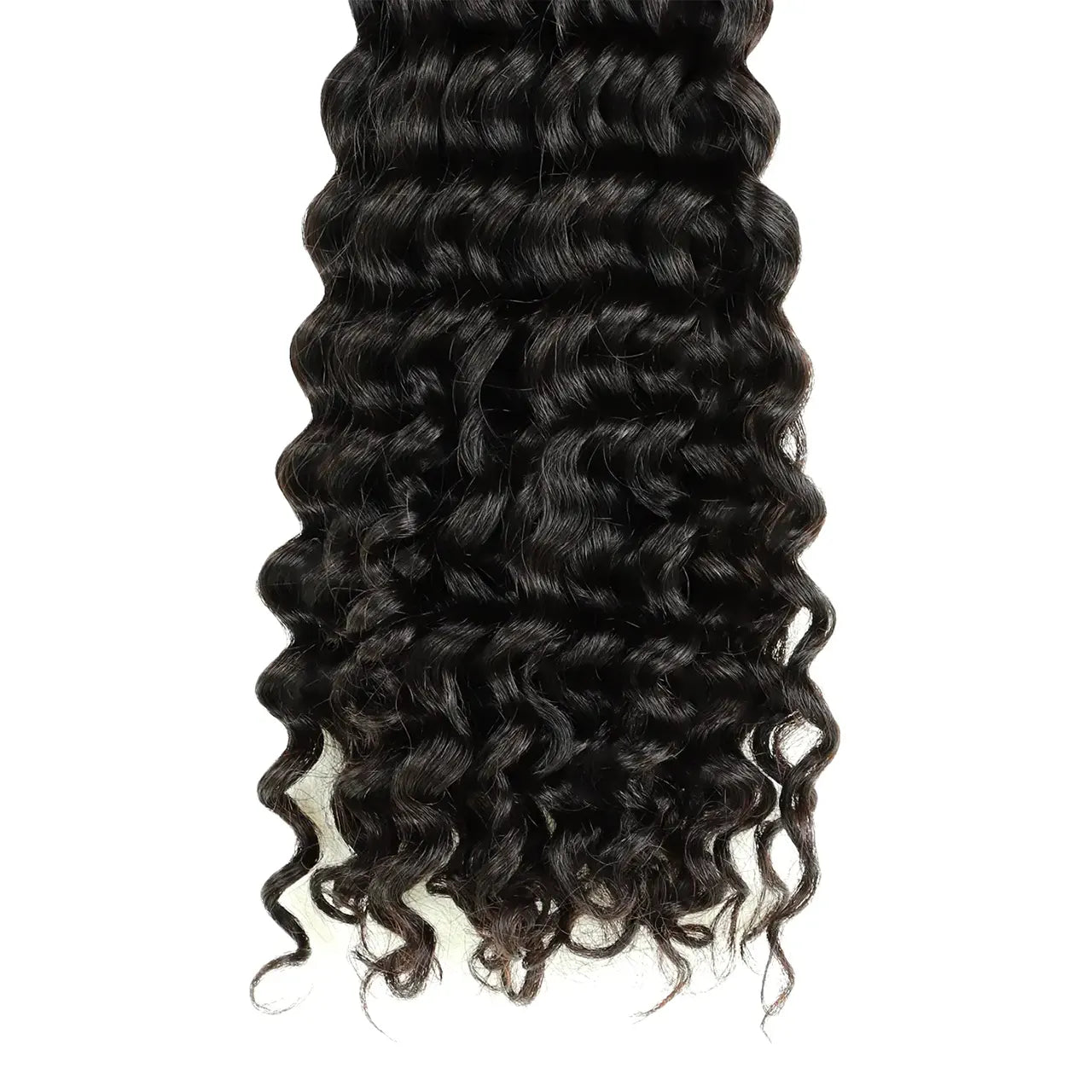 Bulk human braiding hair of three bundles natural black details tail ends