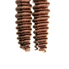 Bulk human hair ends details medium brown for braiding two bundles