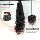 Crochet goddess braids bulk human hair details