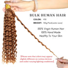 Curly bulk human hair for braiding water wave #30 color 100% virgin human hair