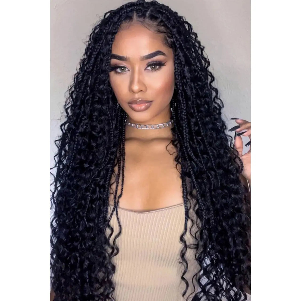 Deep wave single drawn bulk human hair for braiding natural black