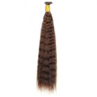 Double drawn bulk wet and wavy human hair for braiding dark brown