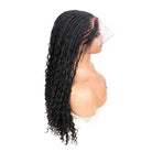 Fulani braids full lace wig knotless bohemian style side length