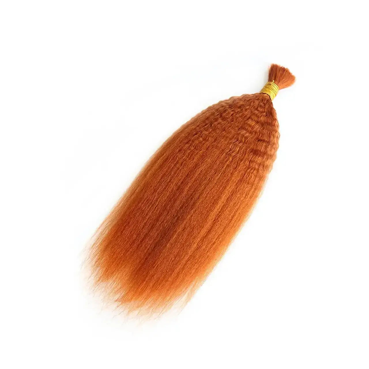 Ginger orange straight kinky boho braiding hair