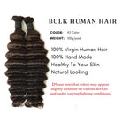 Human hair bulk boho braiding 100% virgin human hair