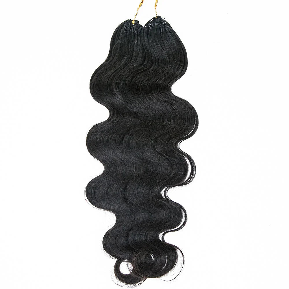 Knotless Pre-Separated Feather Crochet Hair Extension Body  display picture 2