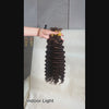 Indoor light dark brown bulk human hair braiding