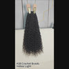 Black boho crochet braids human hair pre looped