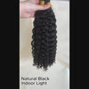 Bulk hair for braiding virgin human hair water wave natural black