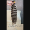 Salt and pepper bulk hair deep wave for braiding 85 gray 100g per pack