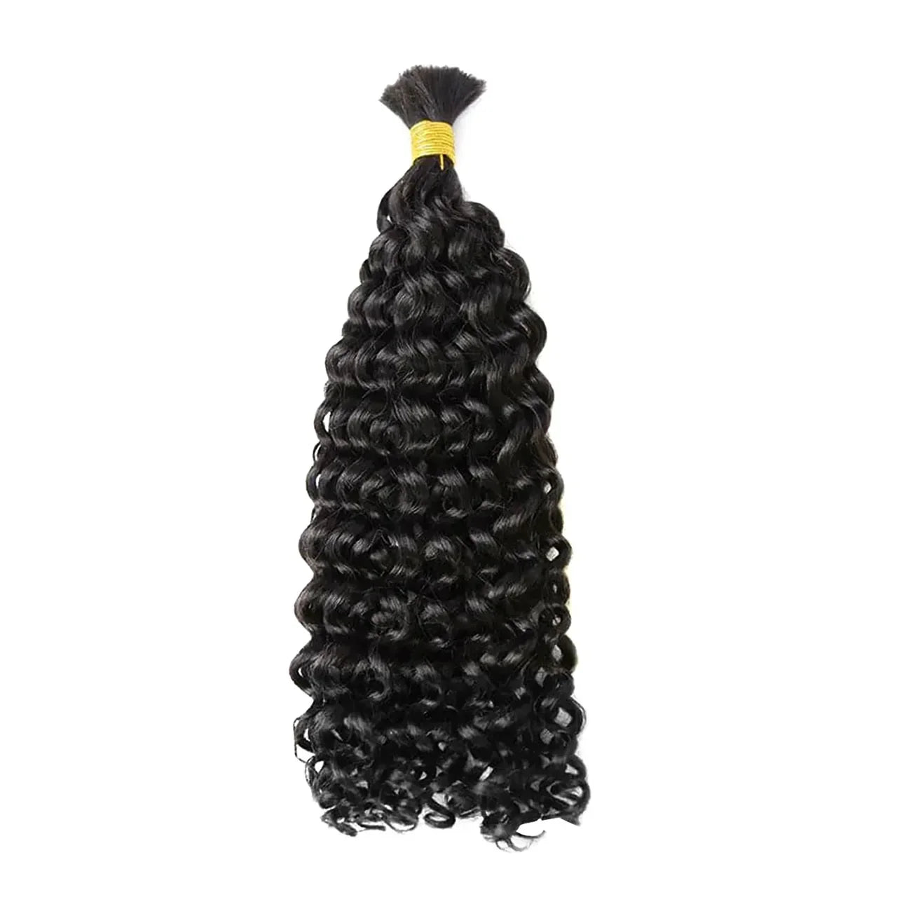 Single drawn spanish curly bulk hair extensions for braiding