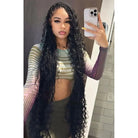 Virgin bulk human hair for braiding double drawn natural black