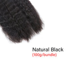 Water wave bulk natural black hair for boho knotless braiding three bundles details hair ends